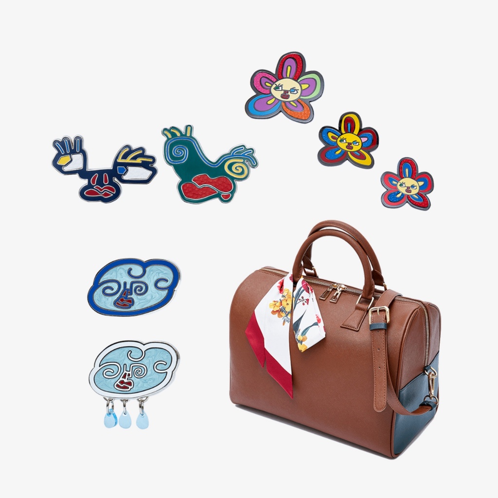 [PO] Artist Made Collection By BTS V (Taehyung) Merch (MD) - Brooch Set Faces/Flower Buddies/Cloud D