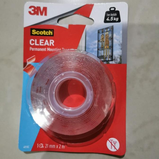 

BARU! 3M Double tape Scotch Permanent Tape Mounting clear transparan bening