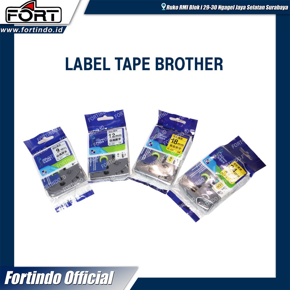 

Label Tape Brother TZE221 9mm 12mm 18mm 24mm