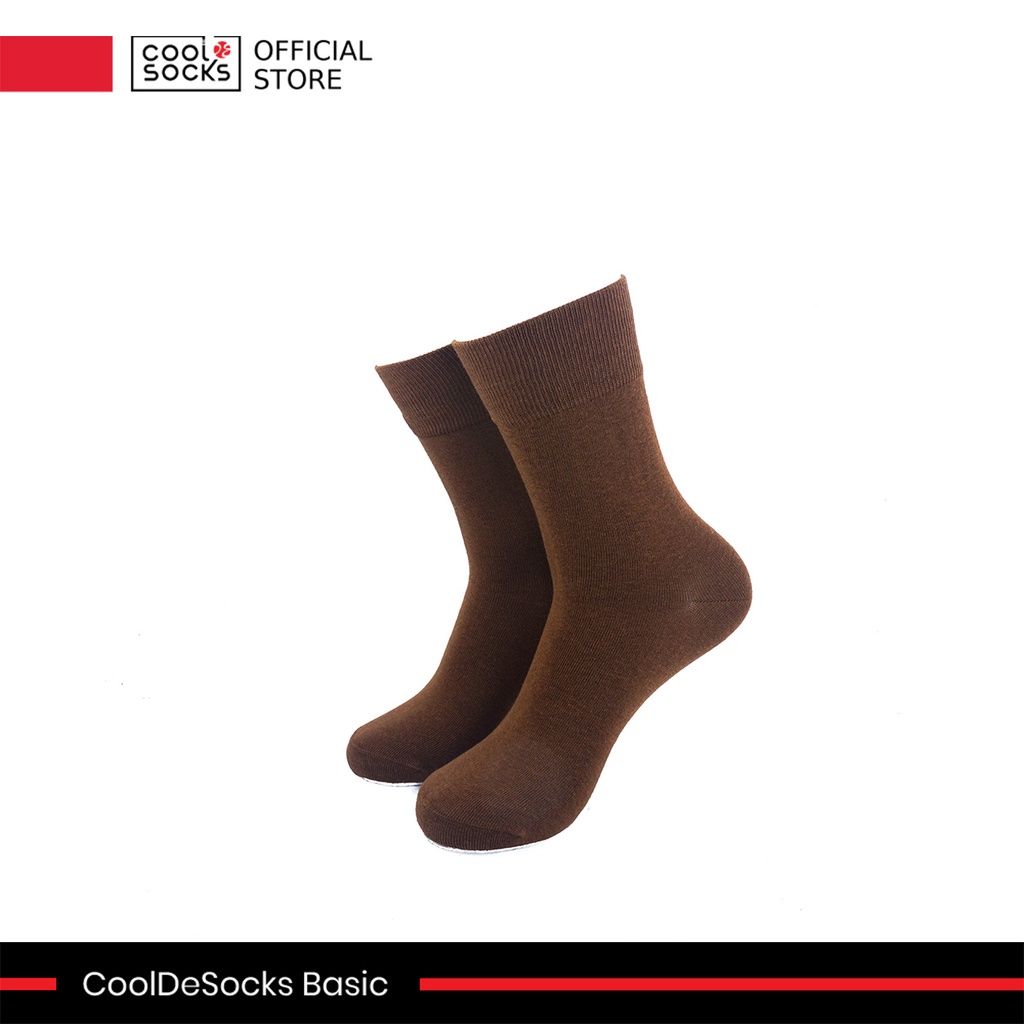 Kaos Kaki Polos CoolDeSocks Basic | Brown - Warna Coklat