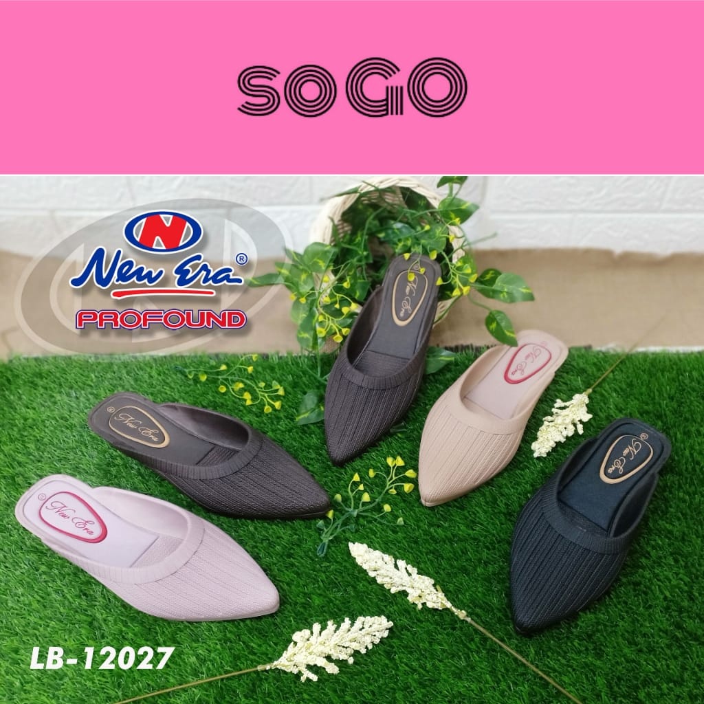 sogo NEW ERA LB 12027 Sepatu Sendal Wanita Wedges Selop Karet Jelly Sandal Slop Wanita Terbaru