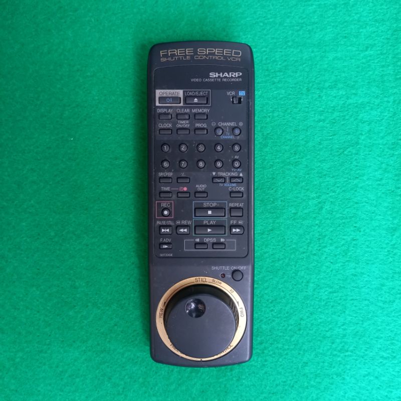 Remote SHARP Video Cassette Recorder Original Asli .