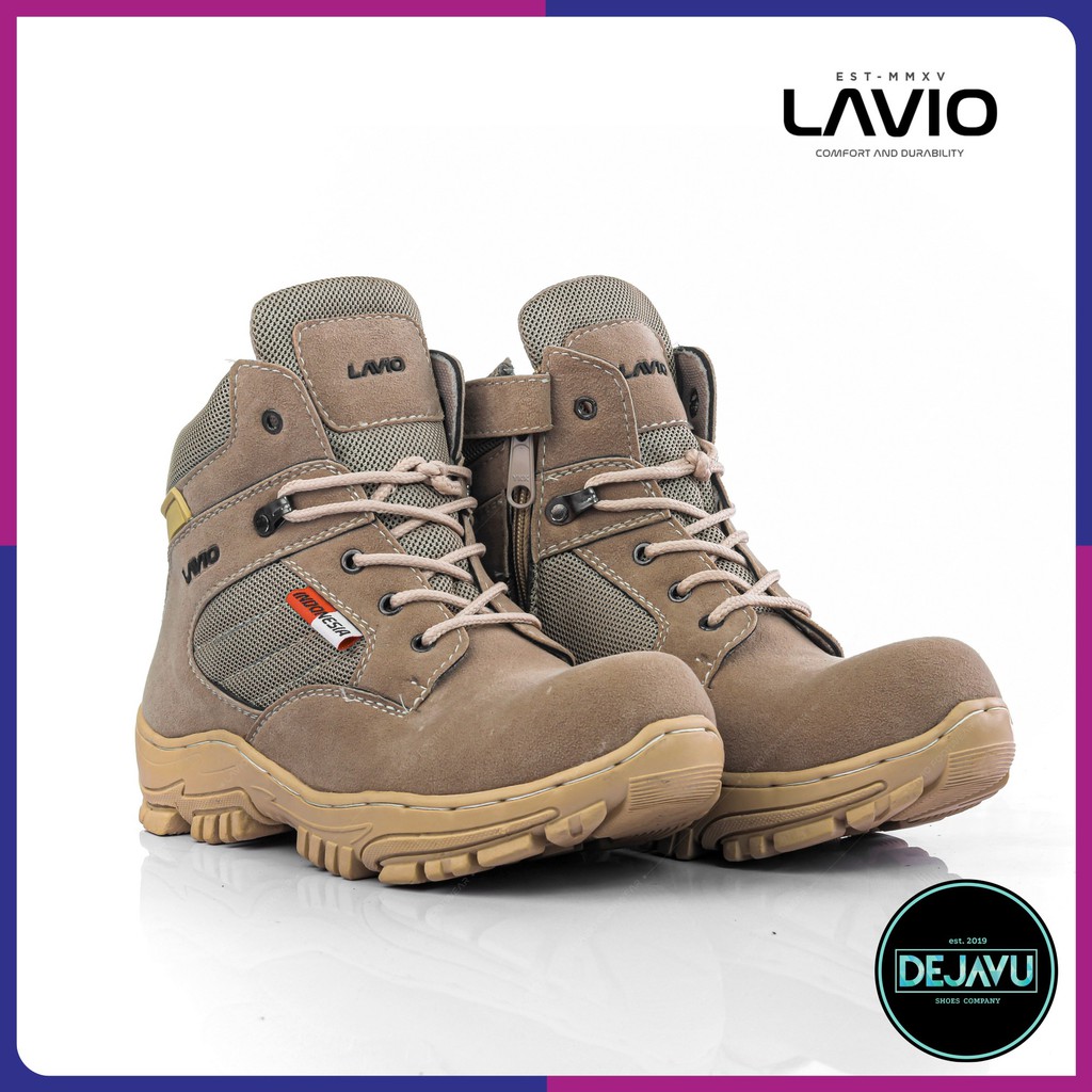 Lavio Footwear - Sepatu Safety Boots Pria Ujung Besi Lavio DNS Low Terlaris