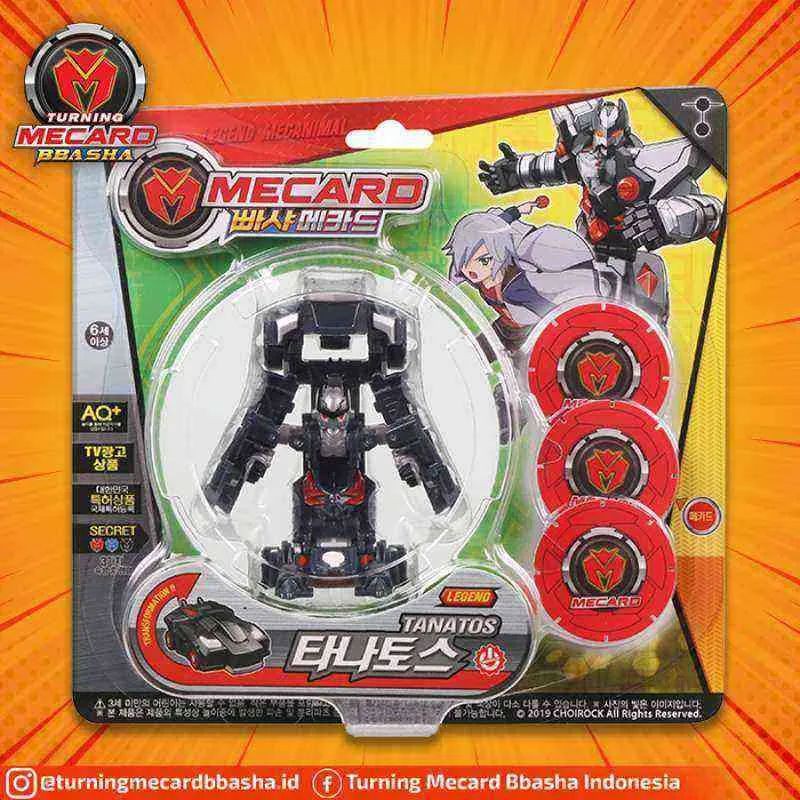 Turning Mecard Bbasha Legend Tanatos Transforming Card Robot to Car