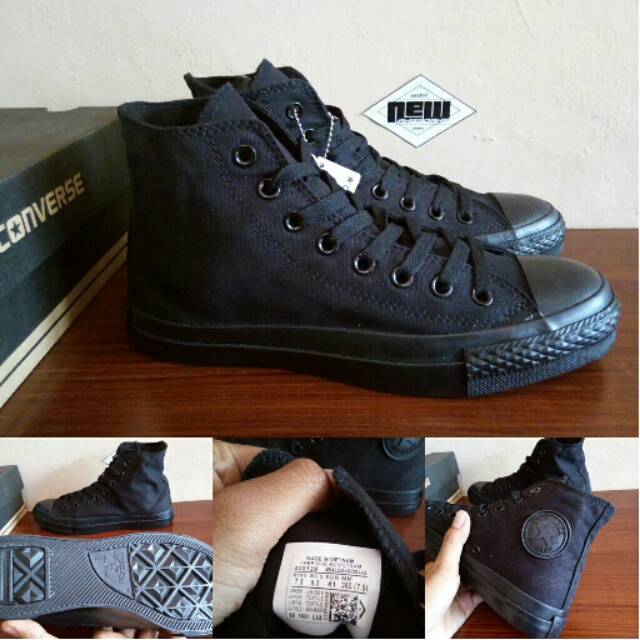 converse full black ori