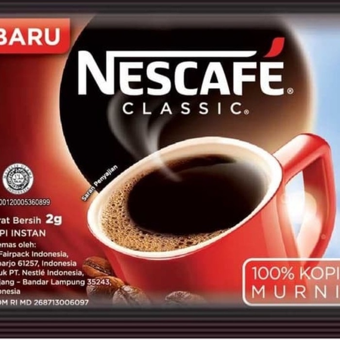 

t01thy Nescafe Classic Renceng10X 2 Gram - Complete Coffee Mix Ds20X11