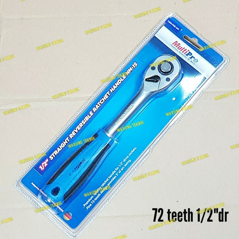 MULTIPRO Ratchet Handle / kunci kotrek / gagang rachet 1/2&quot; 72 gigi