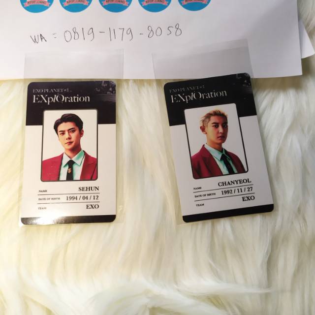 EXO id card photocard exploration