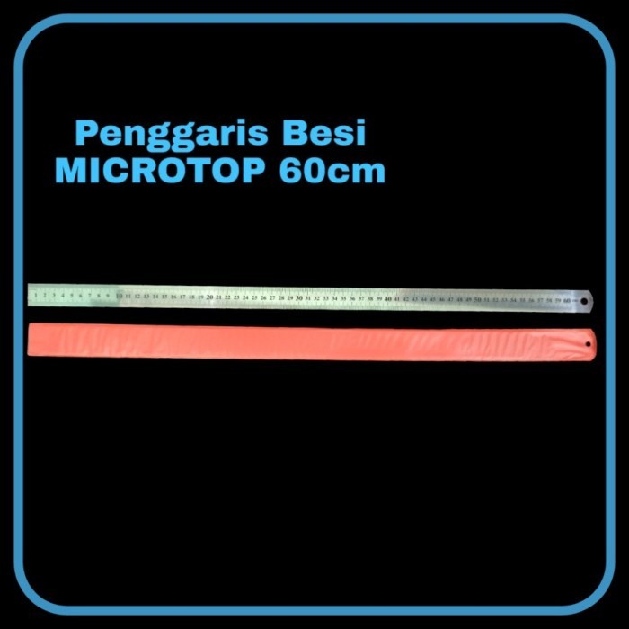 

SJS Penggaris Besi MICROTOP 60cm / Garisan Besi / Metal Ruler