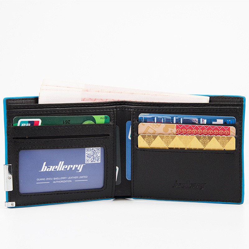 DOMPET PRIA LIPAT KULIT IMPORT BAELLERRY ORIGINAL HITAM QUAYO WA292B5 KECIL BATAM PENDEK KARTU KEREN-4