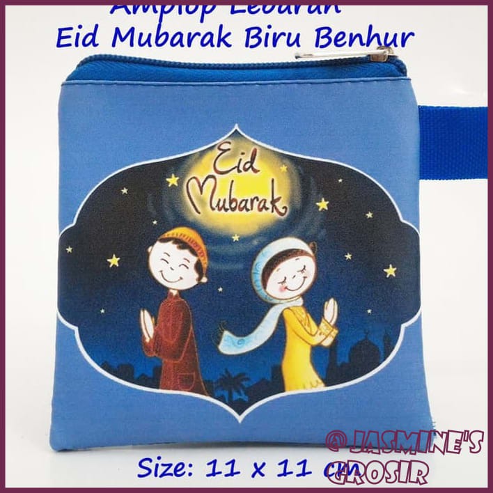 

Amplop Lebaran Eid Mubarak Biru Benhur Angpao Lebaran Dompet Hari Raya