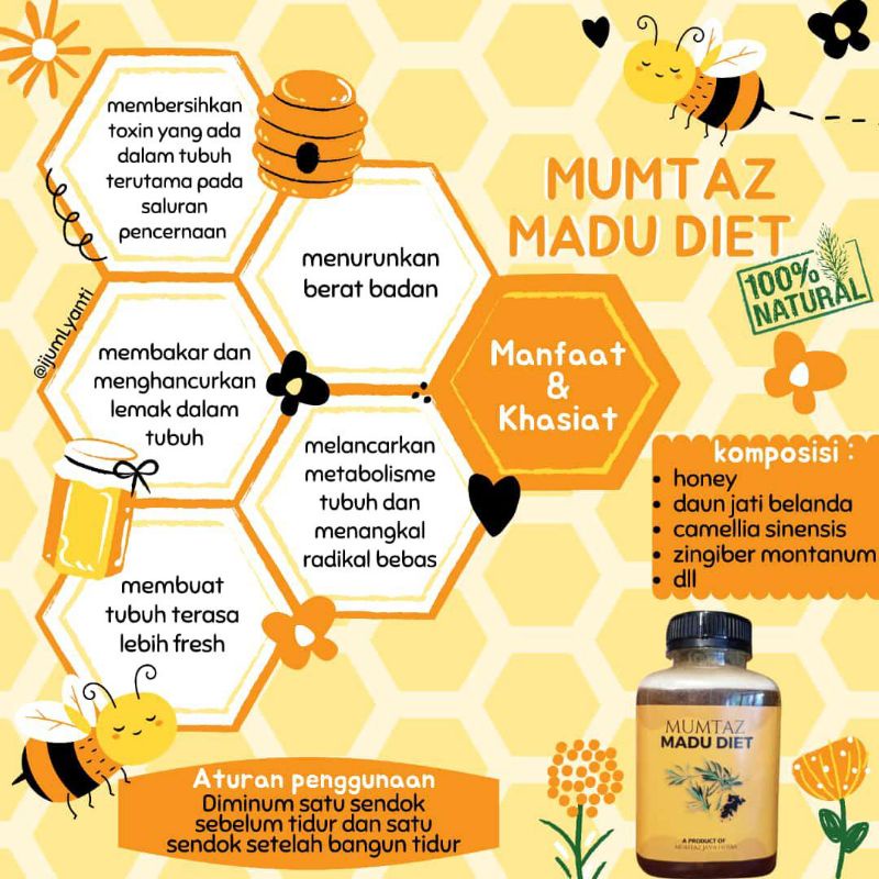 

Madu Diet Herbal Mumtaz 330gram