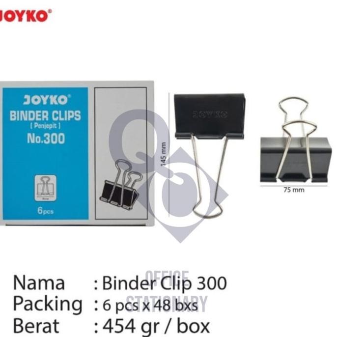

(BISA COD) Binder Clip 300 Joyko TERJAMIN Kode 612