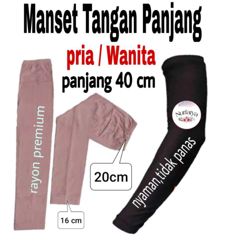 Manset Tangan Panjang Handsock Panjang Manset Lengan Panjang