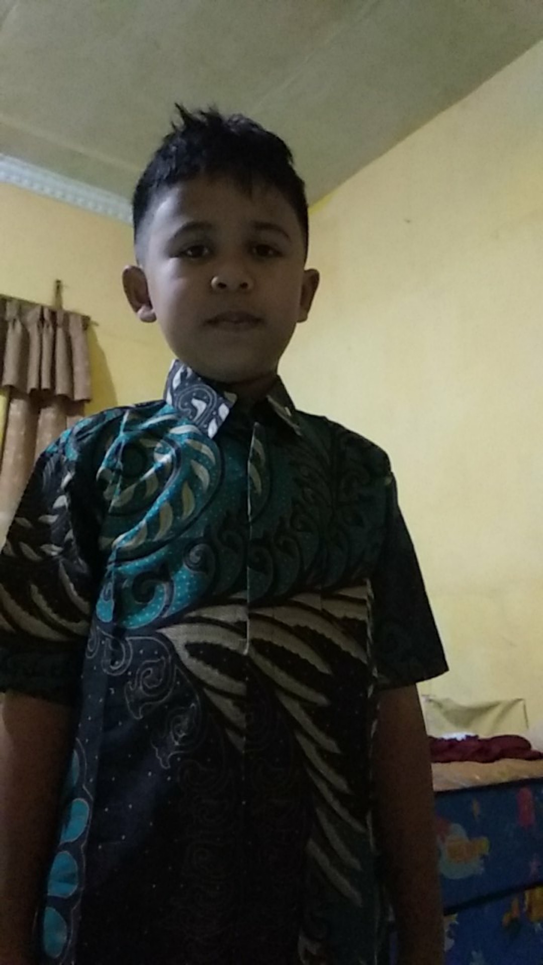 Baju Batik Anak Laki Laki Umur 3-12 Tahun Terbaru / Atasan Hem Kemeja Lengan Pendek Anak Cowok Murah