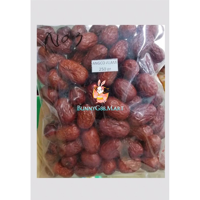 

ANG CO ALAMI 250gr/ANGCO/HONGZAO/HONG ZAO/KURMA MERAH/RED DATES/JUUBE