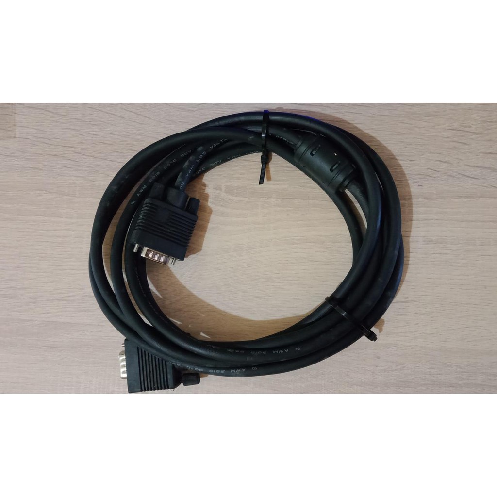 Kabel VGA 3M Male To VGA Male Black