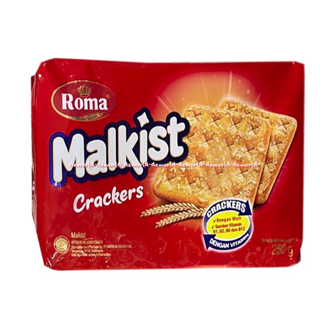 Roma Malkist Crackers 135gr Biskuit Roma Gula Cemilan Snack Krakers Malkis