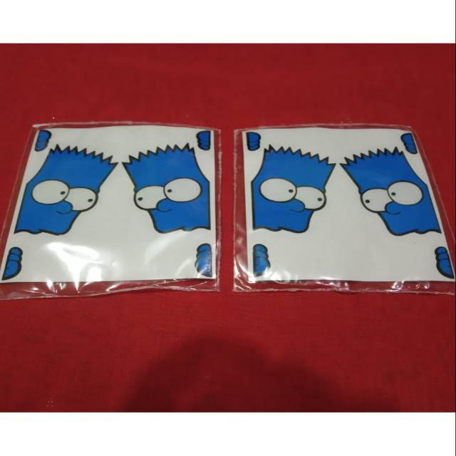 

Stiker cutting the simpson biru