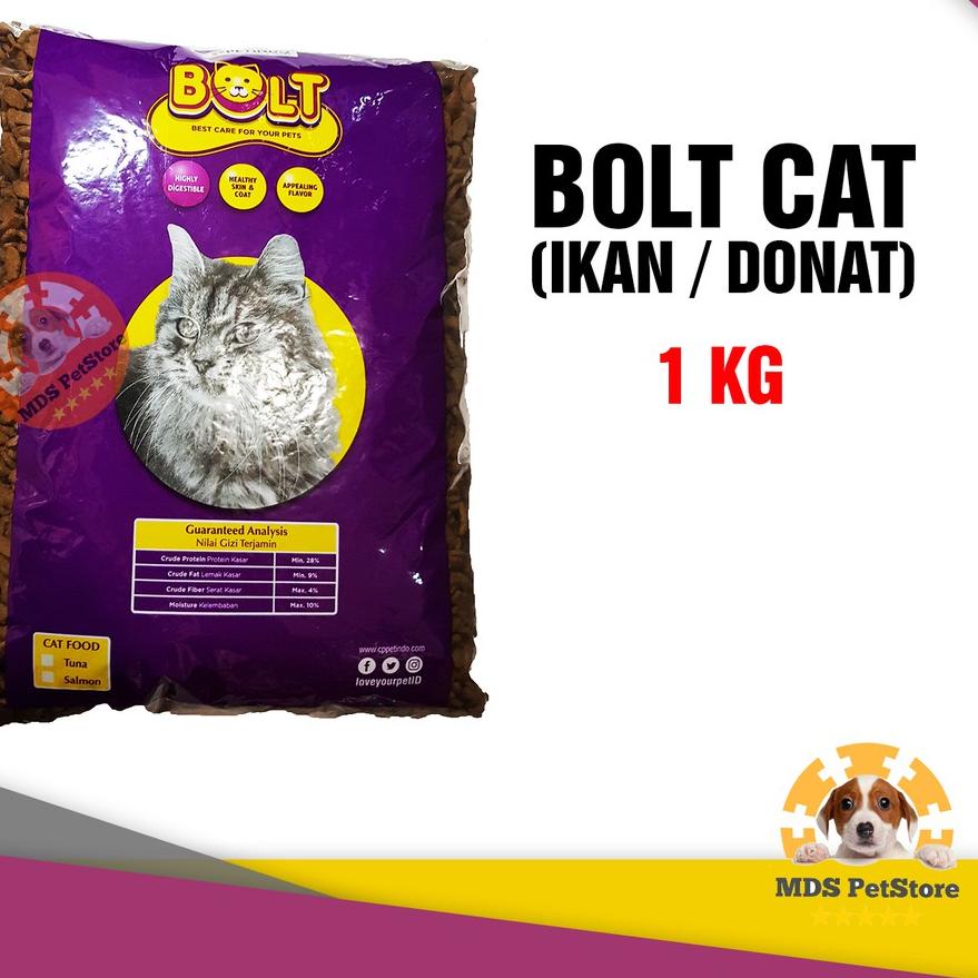✮ Bolt Cat Food 1 Kg | makanan kucing bolt 1kg murah ☺