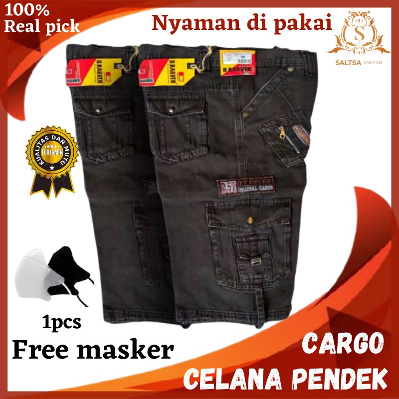 Celana Pendek Pria cargo levis motif dewasa D.karver big size 27-38 murah remaja kimpul lepis dewasa