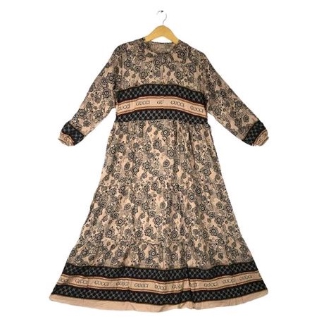 Fashion Wanita/Dress Cantik/Gamis Rayon/Gamis Kekinian 2022
