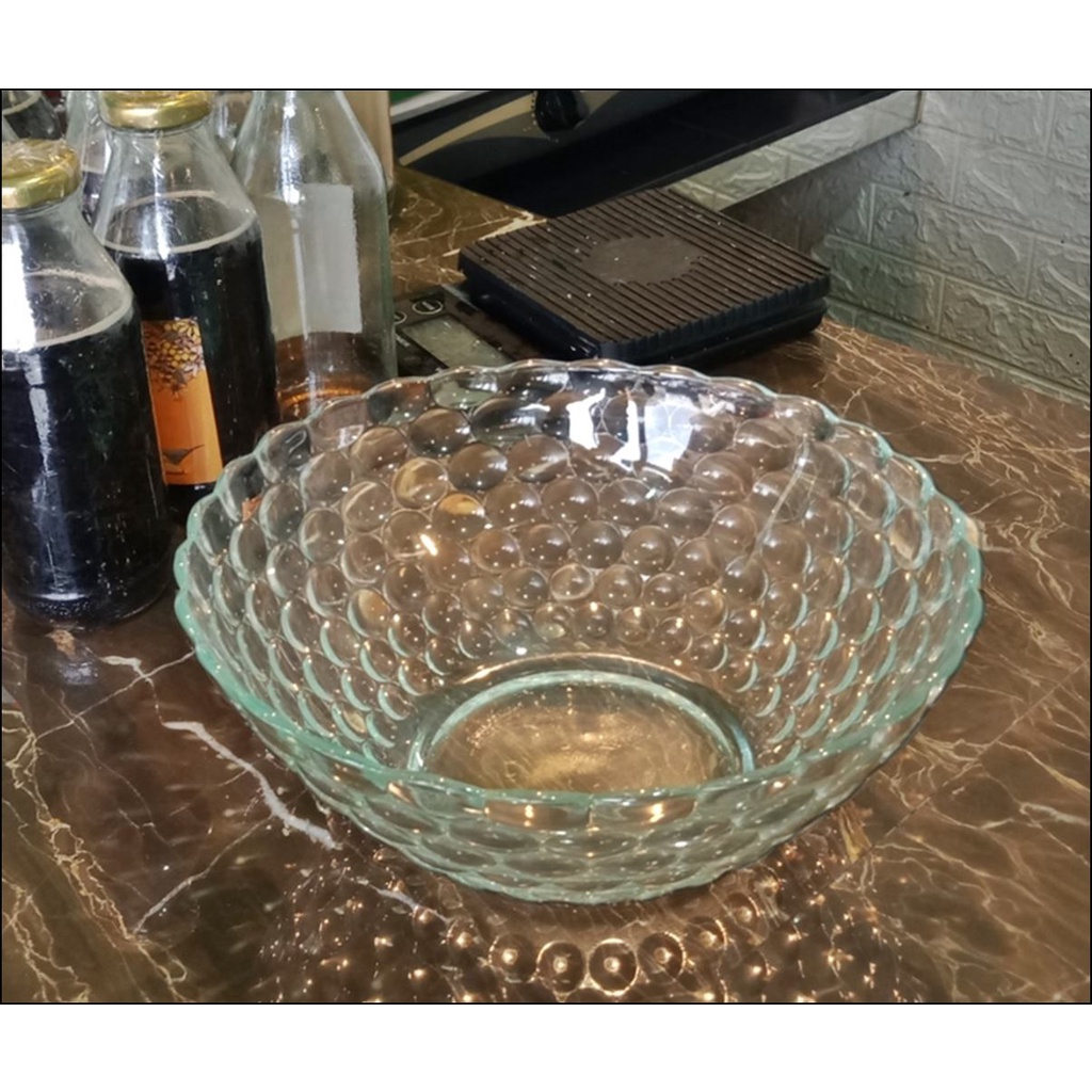 Mangkok Besar Kaca Bentol Mangkok Jumbo Cekung