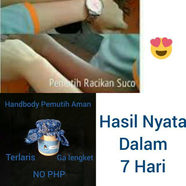 [Terlaris] Pemutih Kulit Permanen Handbody Lotion Ampuh (Tidak untuk wajah) uk 200ml