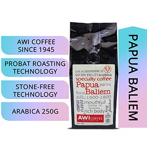 

⭐BISA COD⭐ Awi Coffee Papua Baliem 250Gr Biji/Beans - BUBUK