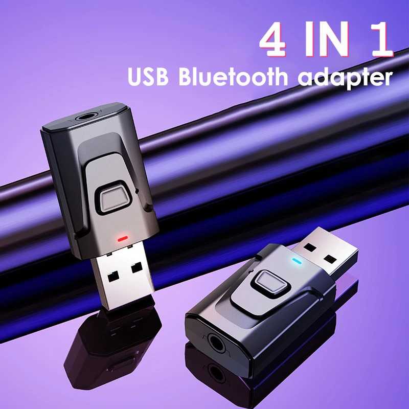 USB Audio Bluetooth 5.0 Receiver Transmitter Adapter / USB Bluetooth Bluetot Bluetoot Blutut Audio Recevier Speaker Mp3 Modul Laptop Mobil Karaoke Aux Mp5 Tv Audio Jack / Bluetooth Usb Dongle Pc Transmitter Fm Tv Stereo / Penerima Pemancar Bluetooth Ori