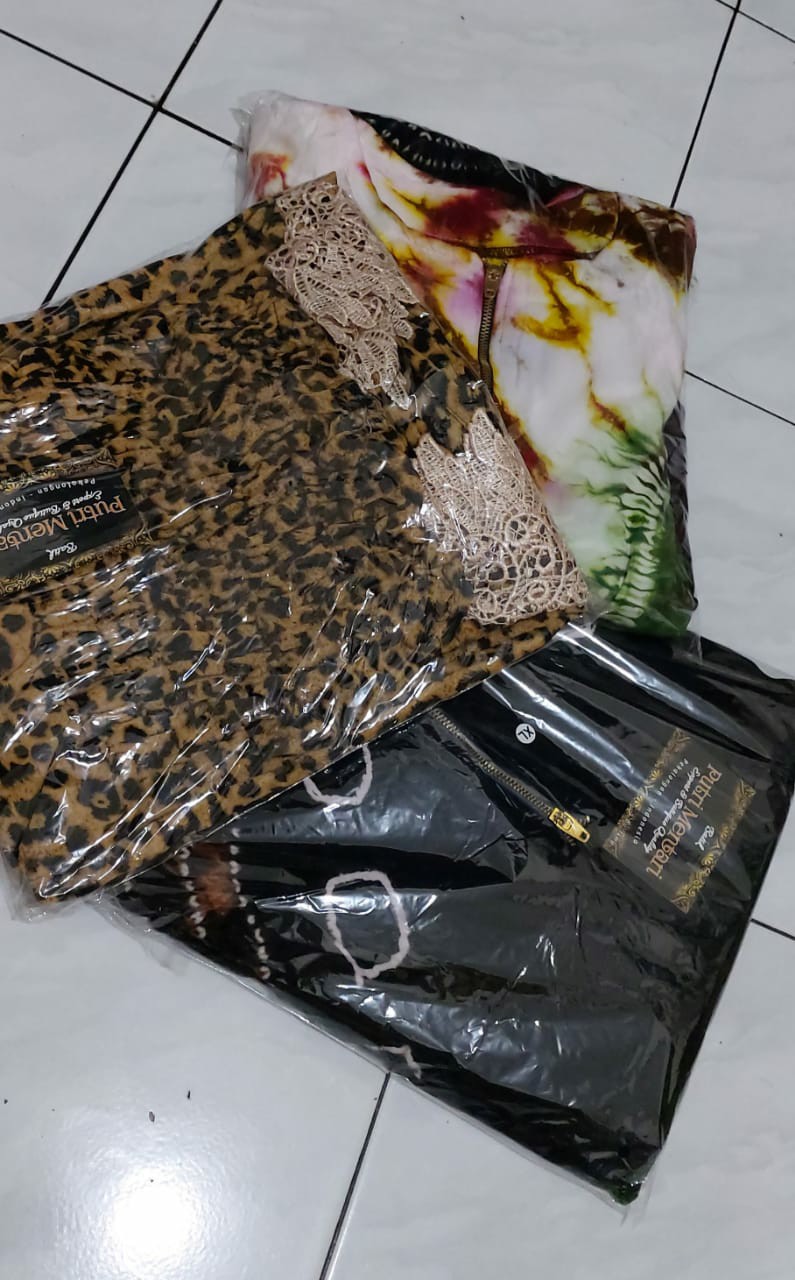 Atasan Batik Wanita Motif Terbaru Proses Cap Putri Mentari M L Xl Xxl