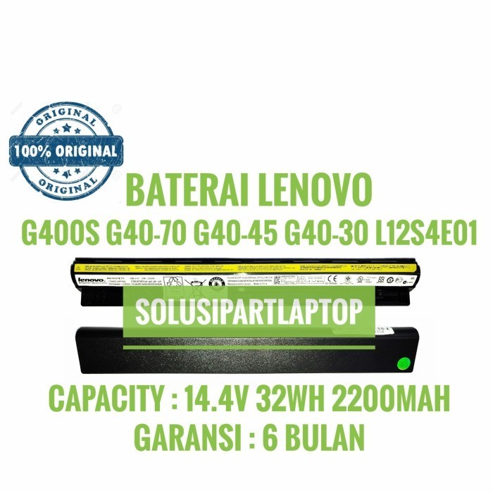 Batre Baterai LAPTOP Lenovo G40 G40-30 G40-45 G40-70 G50-30 ORIGINAL