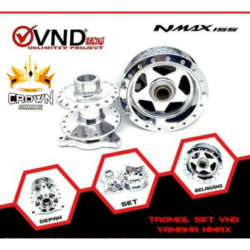 Tromol Set Depan Belakang VND Yamaha Nmax 155 Old