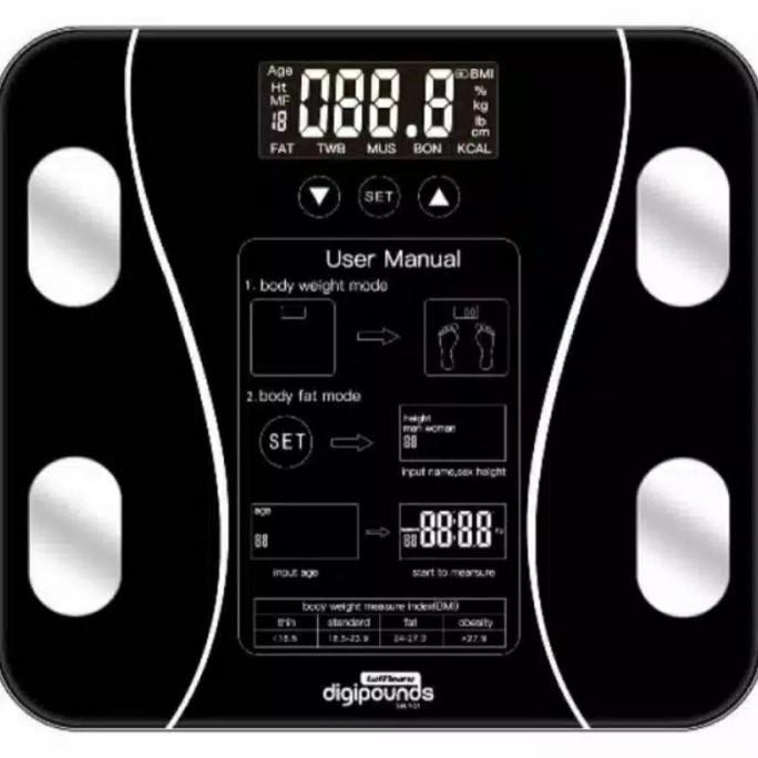 Taffware Timbangan Badan Bmi Timbangan Badan Digital Body Fat Monitor Duaratusstore200