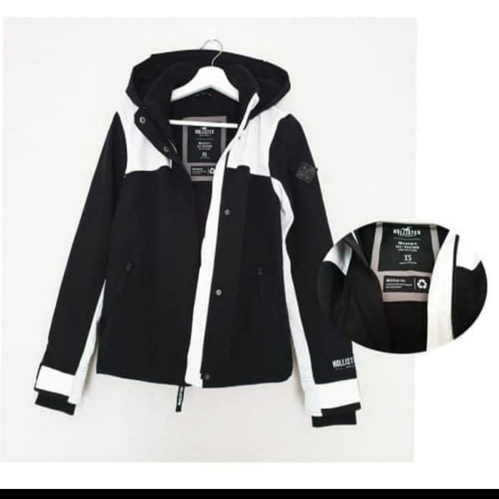 HOLLISTER ALL WEATHER RECYCLED JACKET JAKET HOODIE WANITA BRANDED