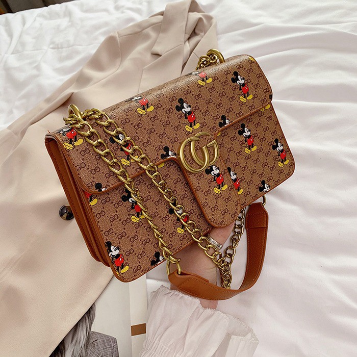 REALPICT Tas GD Tas CG Tas Mickey Tas Selempang Wanita Murah Tas Fashion Wanita Impor  2464 TRG