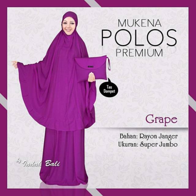 Mukena Polos premium (SUPER JUMBO)