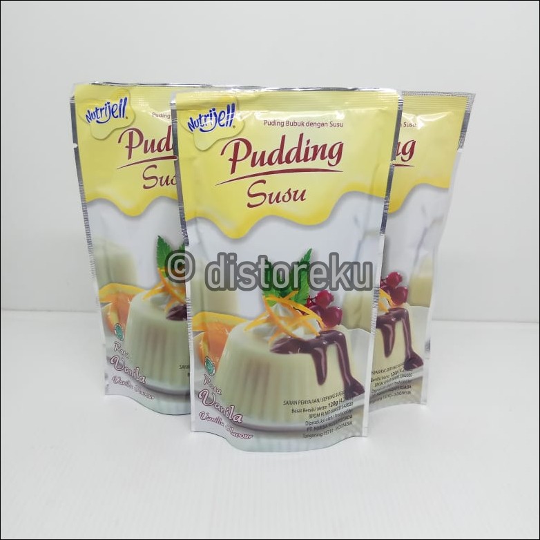 nutrijel PUDING susu rasa vanila VANILA flavour 120gr (4.2oz)