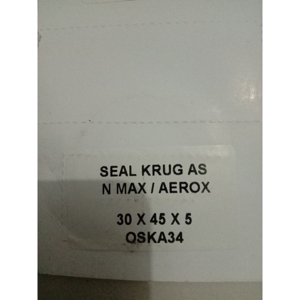 Seal Sil Krug As Nmax-Nmax Aerox Lexy 155 CKDPASS