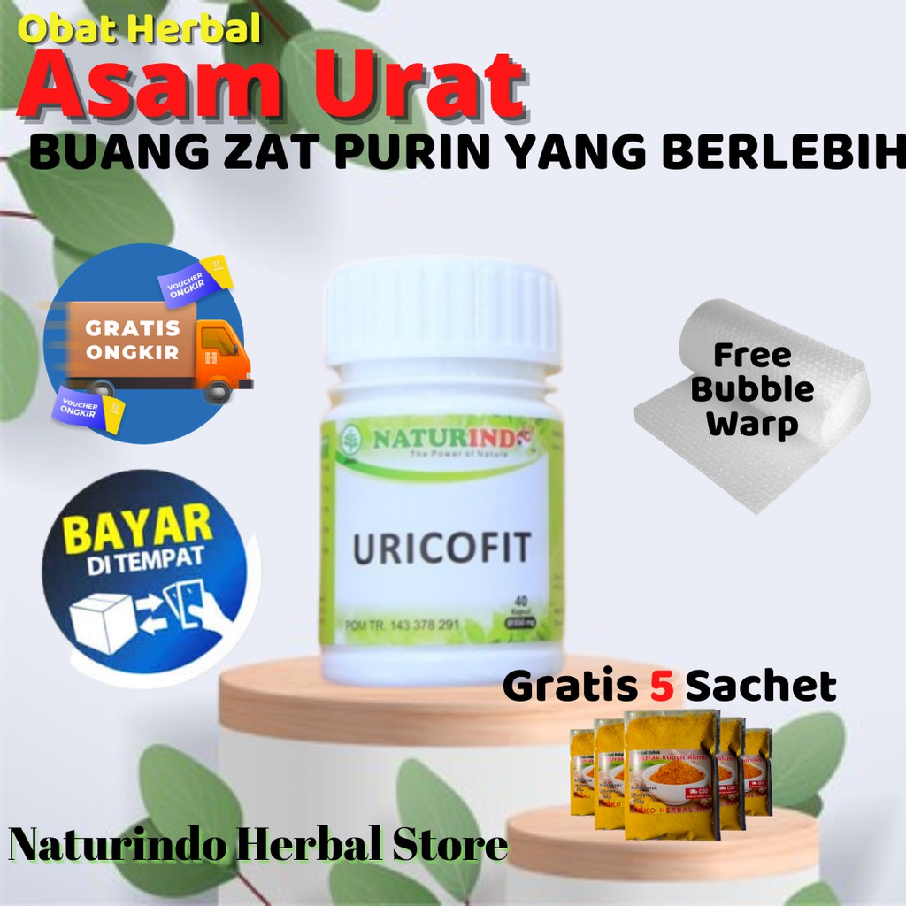 

Obat Herbal URICOFIT Naturindo (Spesial Nyeri Sendi & Asam Urat)