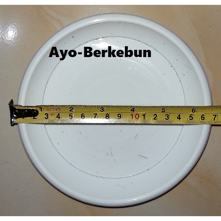 Tatakan pot tawon 18 - 21 cm  warna putih / alas pot tawon ukuran 18 - 21 / tatakan pot 18 - 21cm / 