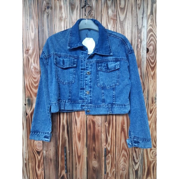 Jaket Jeans Crop cewek Import