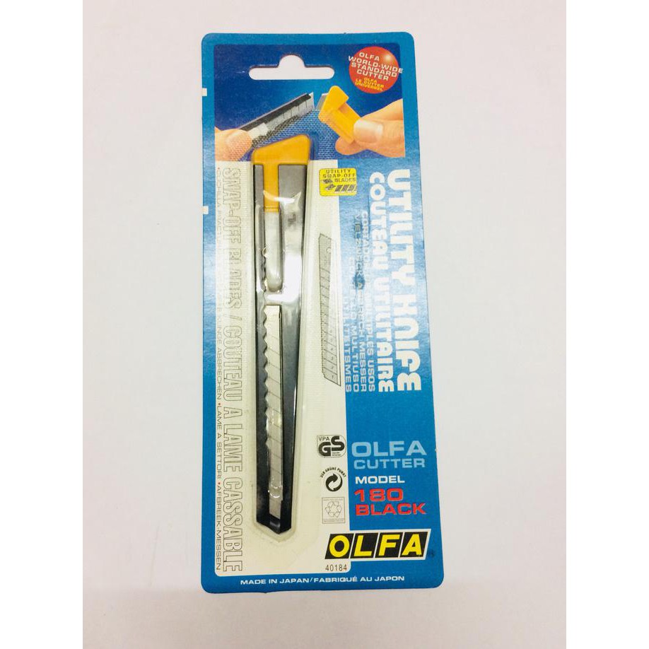 

[[BISA COD]] Cutter Olfa Mini 180 BLACK ORIGINAL Made In Jepang