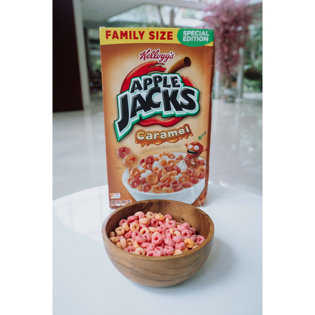Kellogg's Apple Jacks Caramel Cereal Repack 30gr (HALAL) Shopee Indonesia