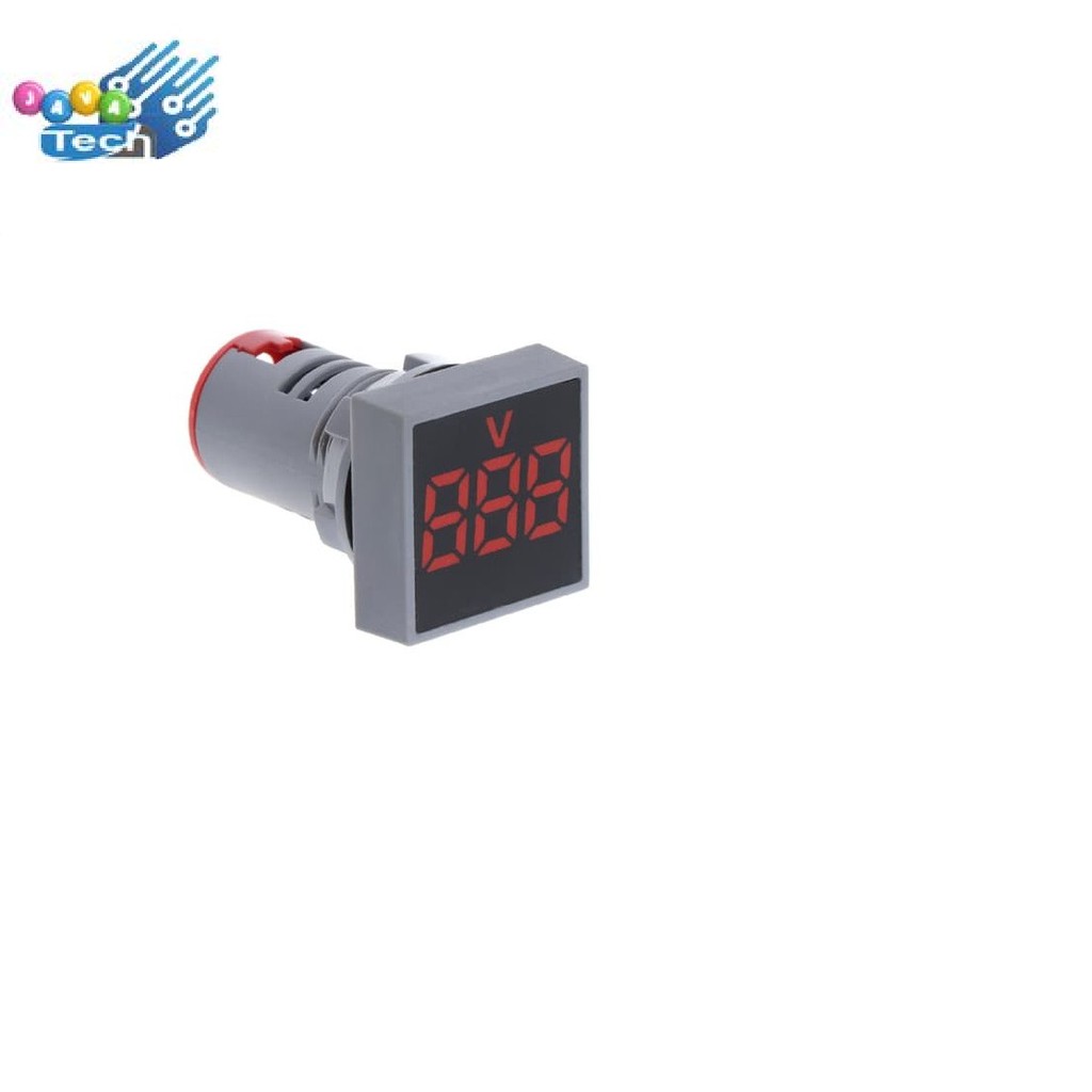 Voltmeter Digital AC Panel Kotak 22mm 60 - 500V