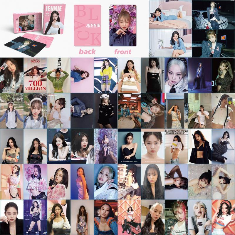 54 / 55Pcs / Kotak Kartu Foto Album LOMO BLACKPINK ROSE LISA JENNIE JISOO