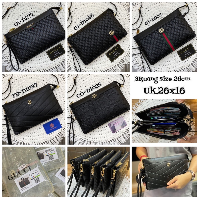 Tas Slempang Premium/ Clutch Premium/ Tas Cewek Import/ Tas Cowok Import/ Tas Tiga Ruang Free Tali Slempang Tas Pendek