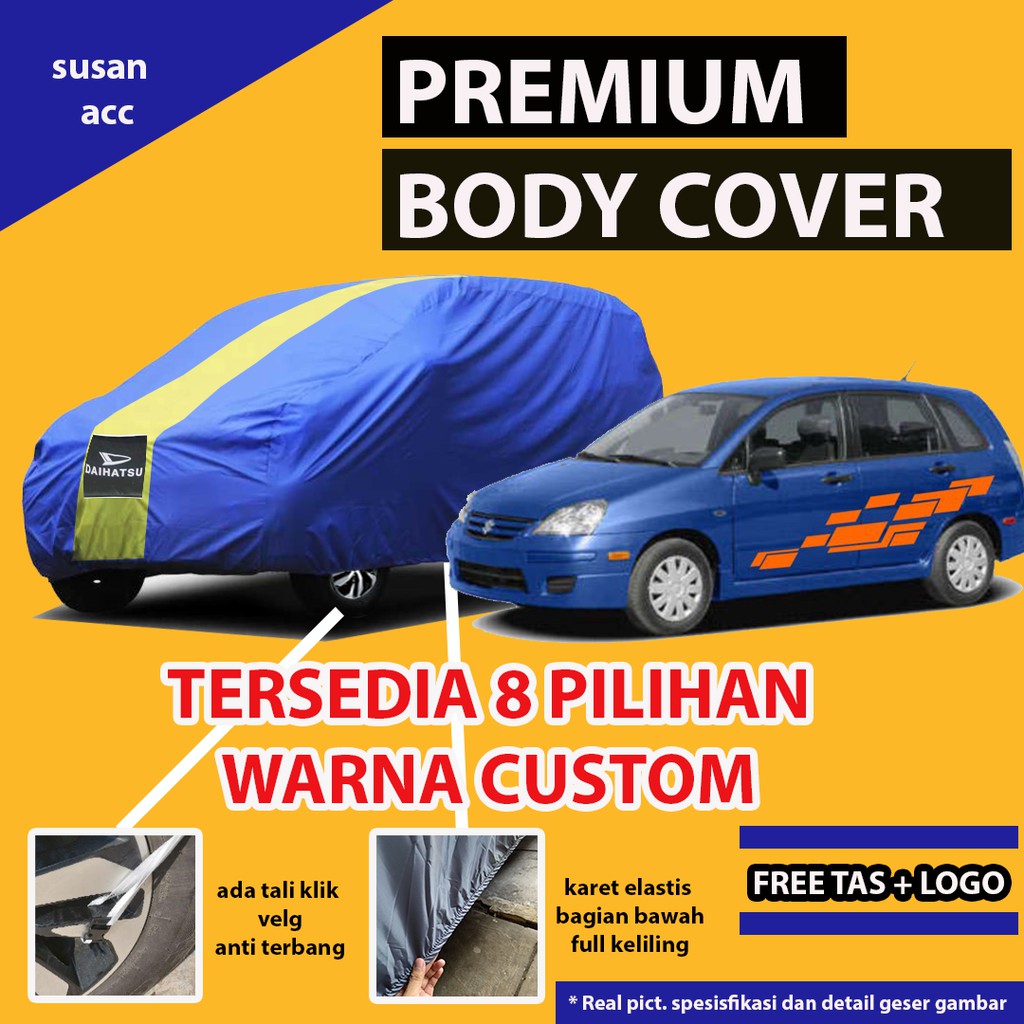 Body Cover PREMIUM AERIO / Sarung Mobil AERIO / Mantel Cover Mobil AERIO / Selimut Mobil AERIO Warna