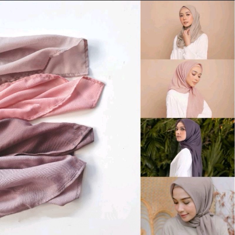 SEGIEMPAT PARIS PREMIUM SQUARE HIJAB ANTI LETOY COTTON VOAL JAHIT TEPI