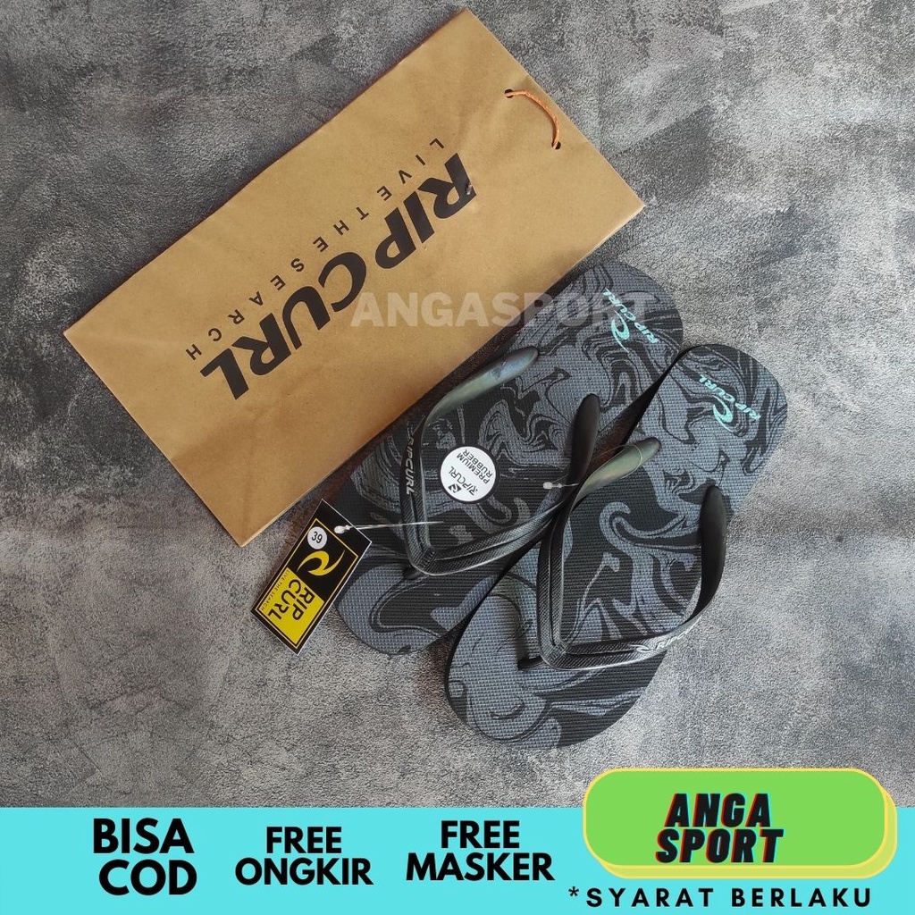 SANDAL JEPIT PRIA RIPCURL SURFING PREMIUM QUALITY / SANDAL DISTRO DEWASA KEREN / SENDAL COWOK KASUAL PANTAI TERMURAH